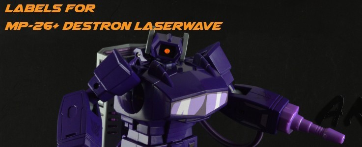 Labels for Masterpiece Destron Laserwave