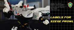 Labels and Parts for Siege Prowl