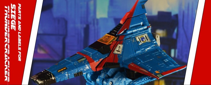 Parts and Labels for Siege Thundercracker