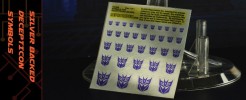 Symbols for Decepticons (Silver backed)