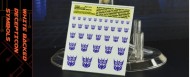 Symbols for Decepticons (White backed)