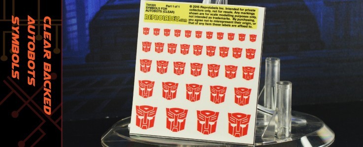 Symbols for Autobots (Clear backed)
