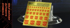 Symbols for Autobots (Gold backed)