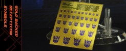 Symbols for Decepticons (Gold backed)