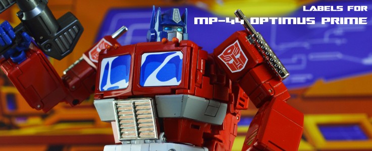 Transformers Movie MPM04 Optimus Prime Flame Sticker， Water Sticker