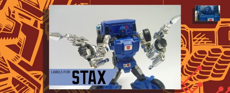 Labels for X-Transbots Stax