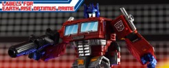Labels for Earth Rise Optimus Prime
