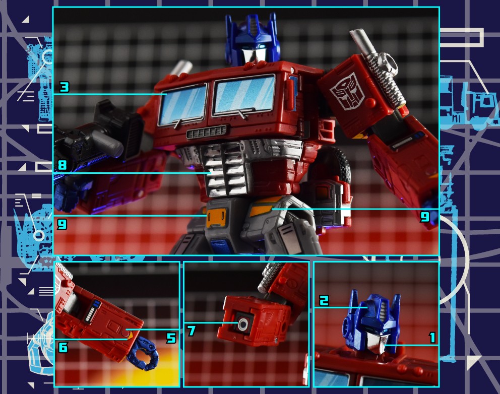 Stickers Transformers Classiques Optimus Primes