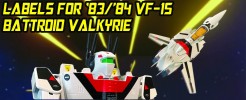 Labels for 1983-84 VF-1S BATTROID VALKYRIE