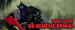 Labels for BB Nemesis Primal
