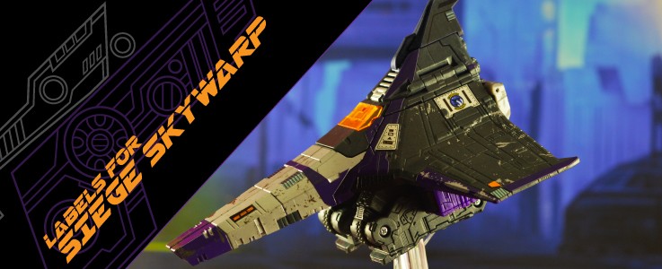Parts and Labels for Siege Skywarp