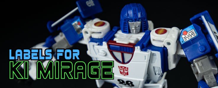 Labels for KI Autobot Mirage
