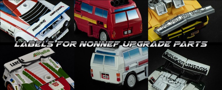 Labels for Nonnef Upgrade Parts