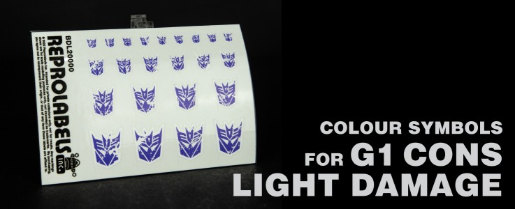 Colour Symbols for G1 Cons (Light Damage)