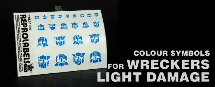 Colour Symbols for Wreckers (Light Damage)