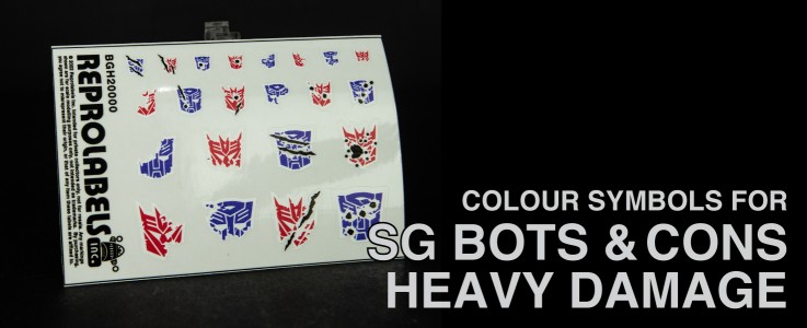 Colour Symbols for Shattered Glass Bots & Cons (Heavy Damage)