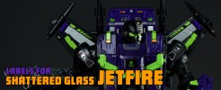 Labels for Shattered Glass Jetfire