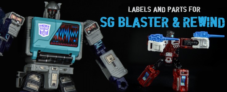 Labels & Parts for SG Blaster & Rewind