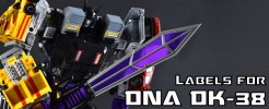 Labels for DNA DK-38 Upgrade Kit