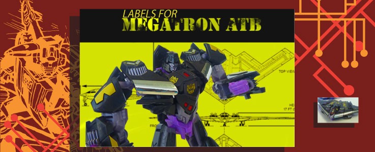 Labels for Gen. Megatron bomber (G2 Style)