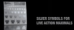 Silver Symbols for Live Action Maximals