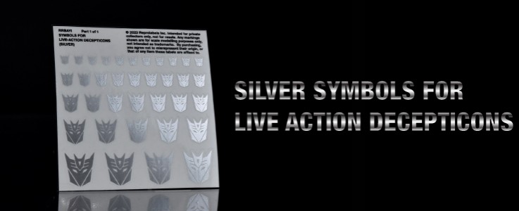 Silver Symbols for Live Action Decepticons