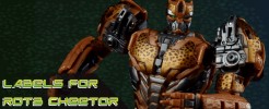 Labels for Studio Series ROTB Cheetor