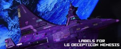 Labels for LG Decepticon Nemesis