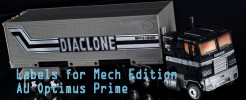 Labels for MECH Edition AU Optimus Prime