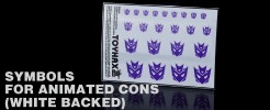 Symbols for Animated Cons (White Backed)