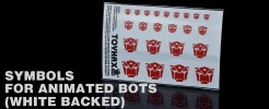 Symbols for Animated Bots (White Backed)