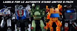 Labels for LG Autobots Stand United 5-Pack