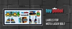 Labels for MOTU Laser Bolt (Pre-Cut)