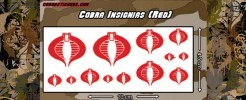 Cobra Command Insignia variety pack (red)
