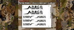 Emblems for ARBCO Industries (black)