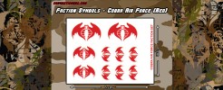 Emblems for Cobra Air Force (Red)