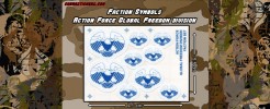 Emblems for Action Force Global Freedom