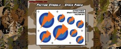 Emblems for Action Force Space Force Division