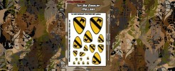 Emblems for 1st Air Cavalry (Yellow)