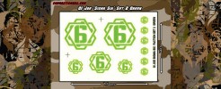 Emblems for G.I. Joe Sigma Six 2 - Green
