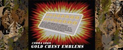 Cobra Command chest emblem for 3+3/4" figures (gold)