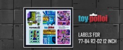 Labels for 77-84 R2-D2 12 Inch (Pre-Cut)