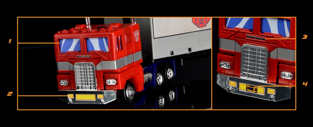 Labels for MP C-01 Missing Link Optimus Prime (Cartoon Labels for MP C-01 Missing Link Optimus Prime (Cartoon