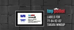 Labels for 77-84  R2-D2 Takara Windup (Pre-Cut)