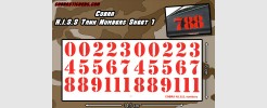 HISS Number Sheet 1 - Red