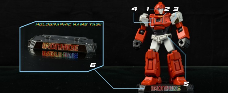 Labels & Stickers for Blokees Ironhide - Toyhax - Reprolabels