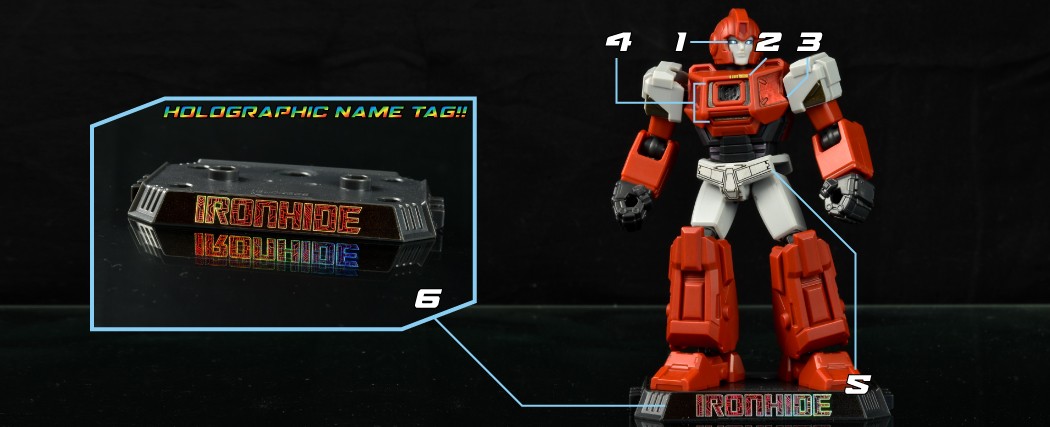 Labels & Stickers for Blokees Ironhide - Toyhax - Reprolabels