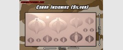 Cobra Command Insignia variety pack (silver)