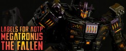 Labels For AOTP Megatronus The Fallen