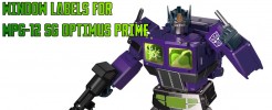 Window Labels for MPG-12 SG Optimus Prime